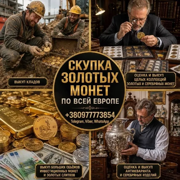 Скупка золотых и серебряных монет в Украине и Европе. Лучшая цена! - <ro>Изображение</ro><ru>Изображение</ru> #1, <ru>Объявление</ru> #1753983